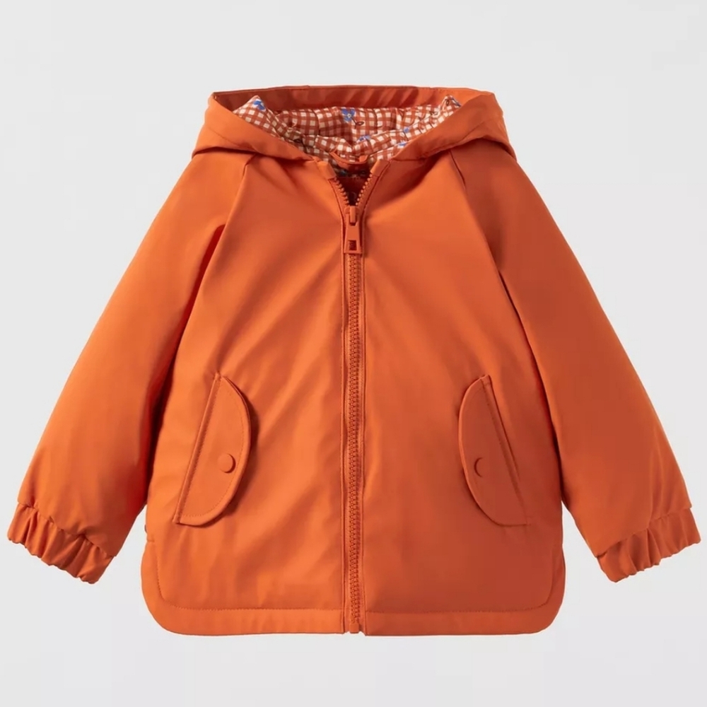 Orange Rain Jacket Toddler